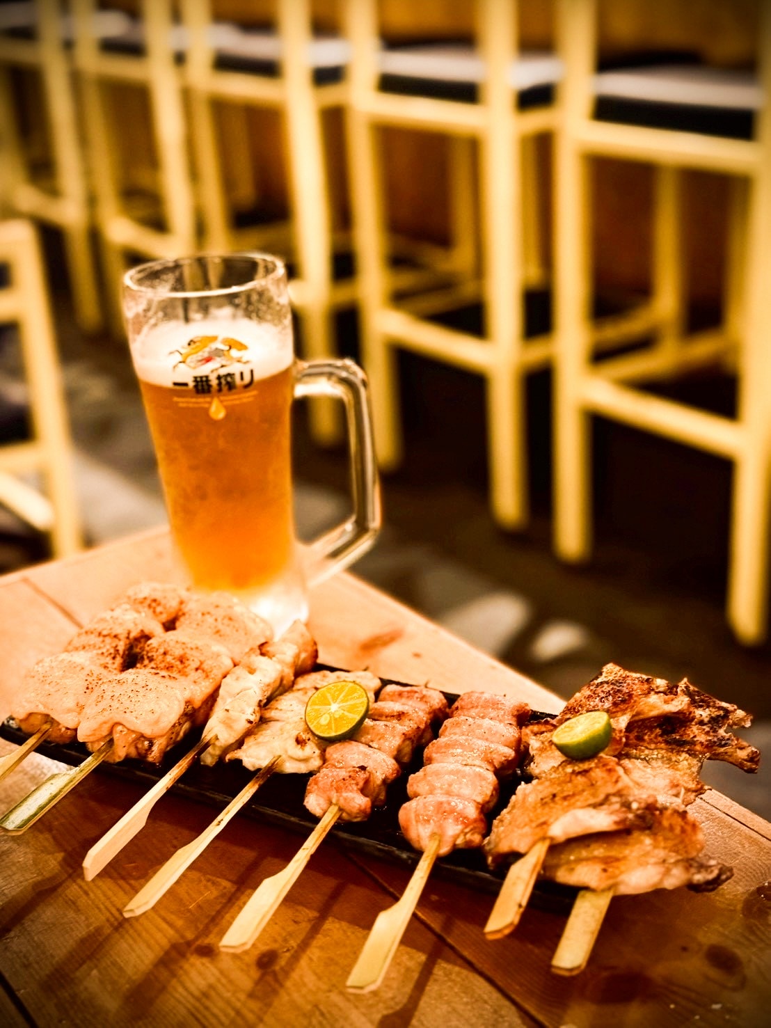 蔦燒竹圍居酒屋｜午仔魚一夜干必點！惠比壽啤酒＋鹽烤串燒，會想一再回訪的日式居酒屋